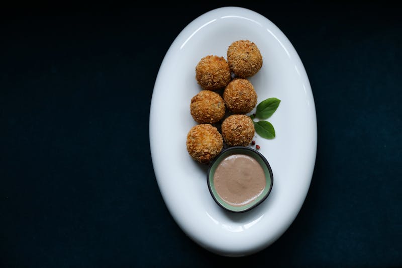 Arancini crispy Italian rice balls starter